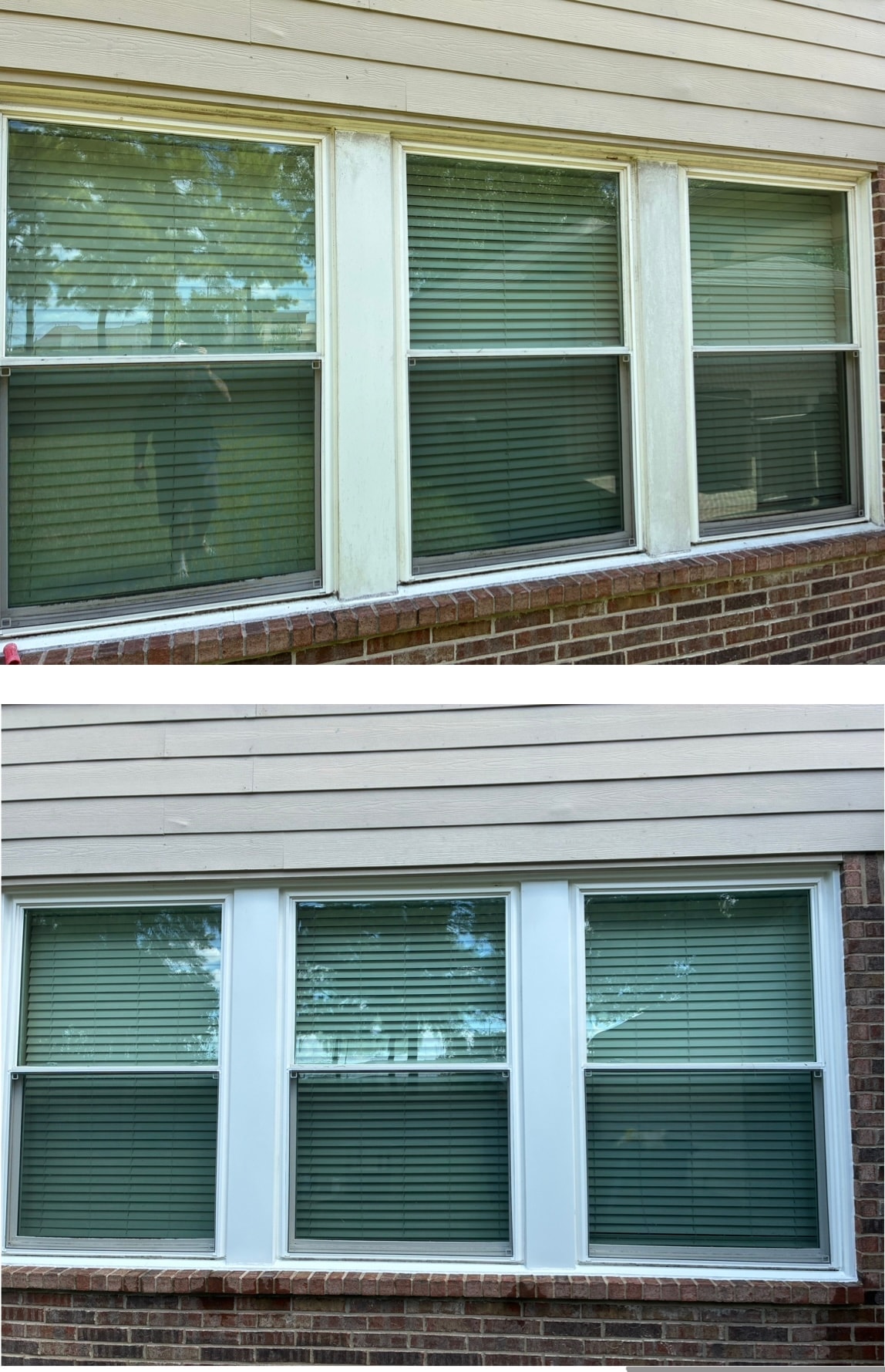 House Siding & Windows before and after — Elite Exterior Cleaning