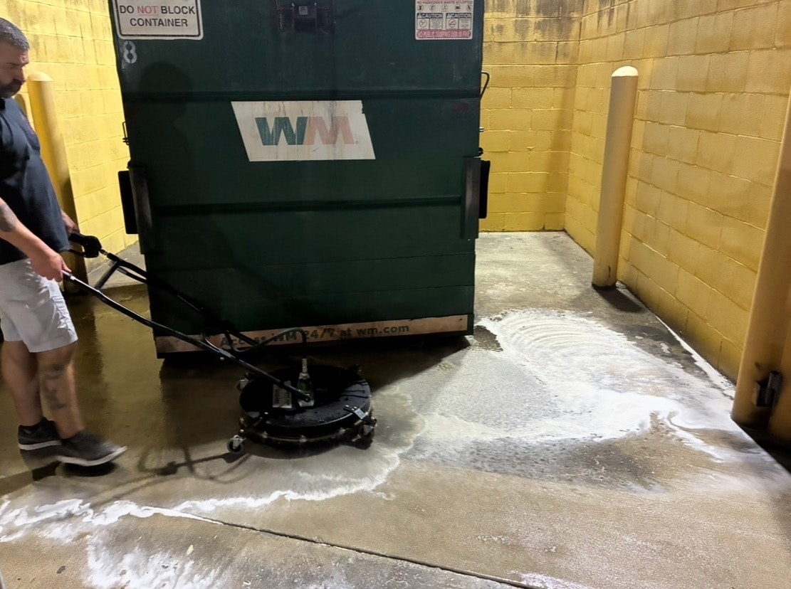 Dumpster Pad Cleaning